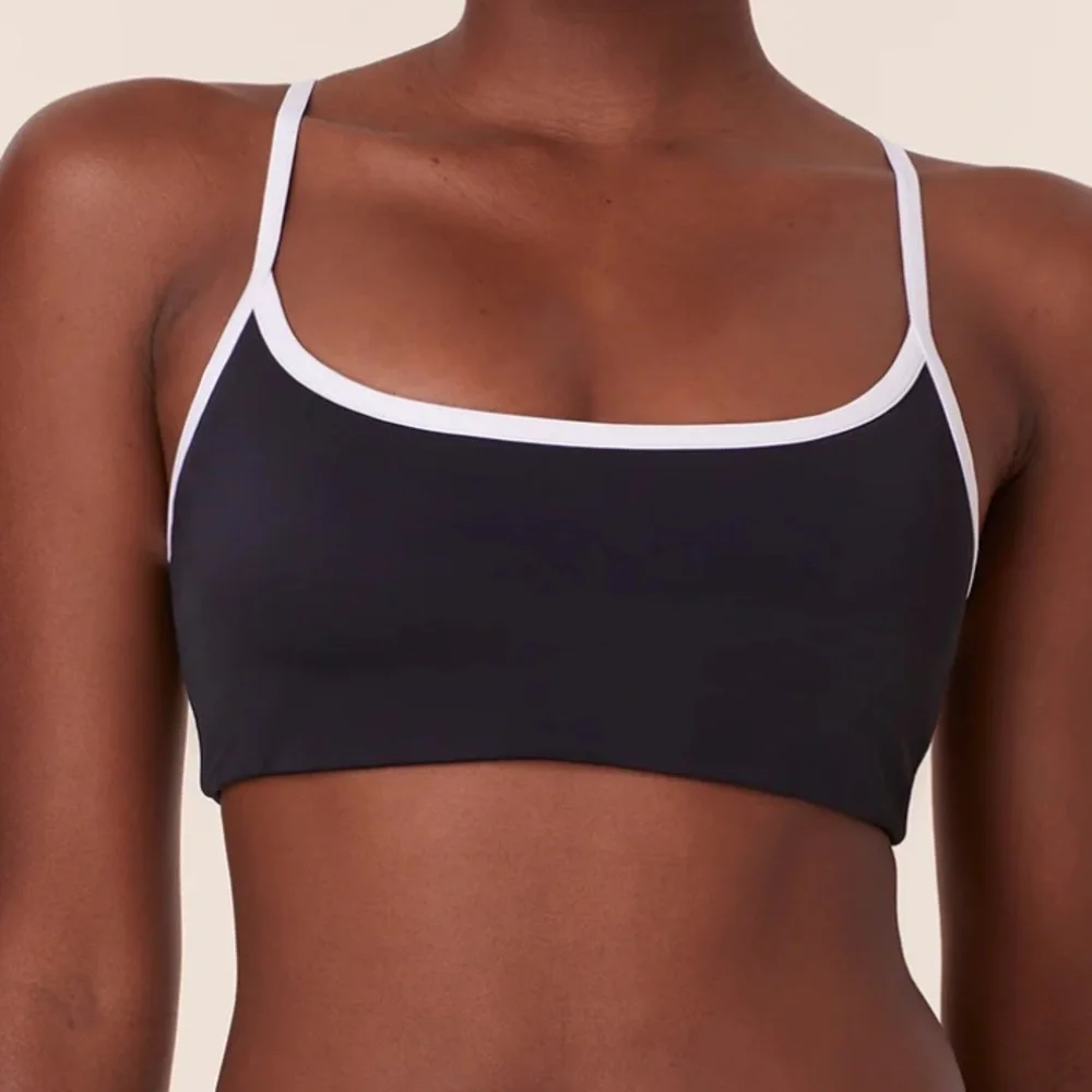 Andie x Mindy Camp Bikini Set Dolphin Top Bells Bottom Black‎ XS NWT